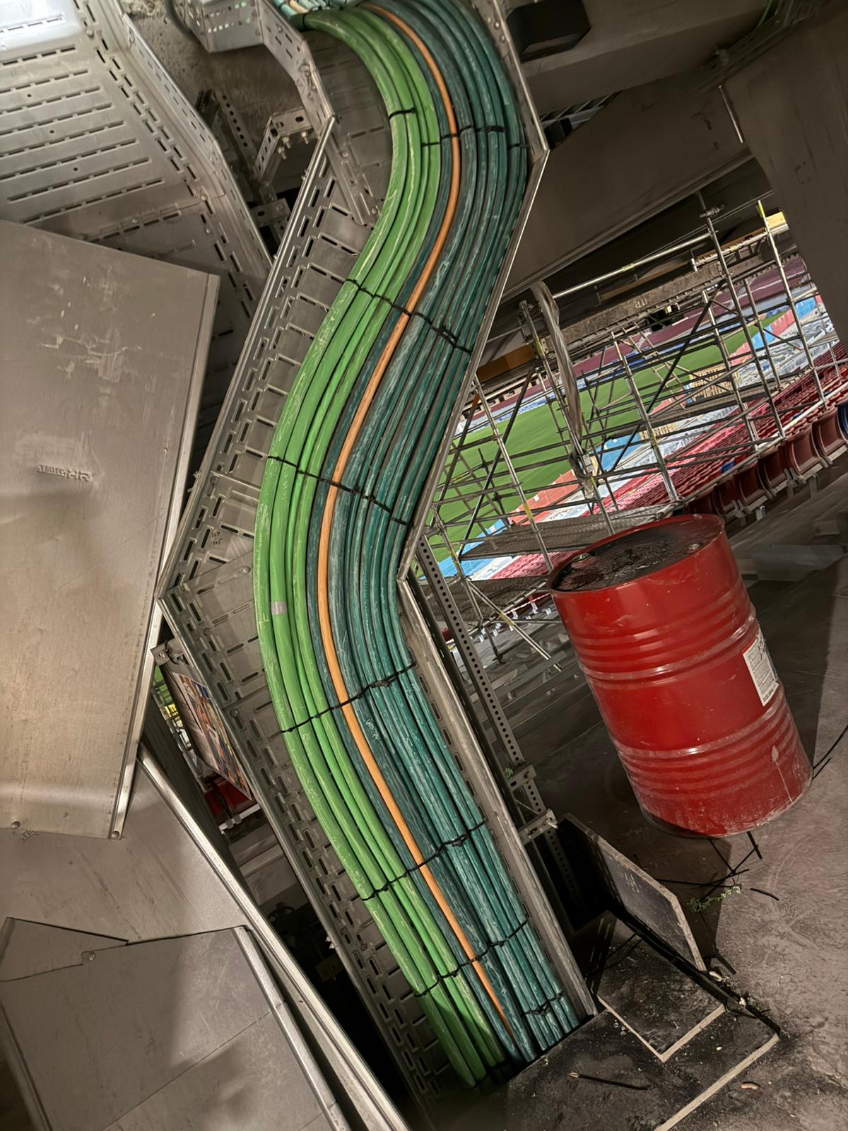 Power cable routing